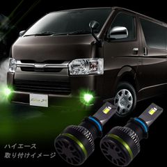 PSX26 グリーンレモン ライムイエロー LEDフォグランプ ハイエース 12V バルブ 12000LM 車検対応 1年保証 レモングリーン