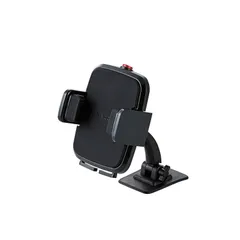 エレコム(ELECOM) 車載ホルダー スマホスタンド 【粘着テープでしっかり固定 360度回転】 幅4.5cm~9cmまで対応 ブラック P-CARS01BK