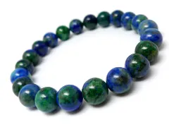 アズライト ブレスレット 8mm パワーストーン ブレスレット メンズ レディース 天然石 数珠 アクセサリー