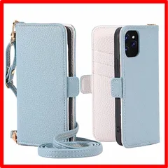 【匿名配送】 iPhone14 Pro_ブルー メ アイボリー iPhone14 Pro ケース 手帳型 ショルダー スマホケース iphone14pro 手帳