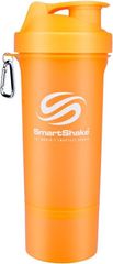 SmartShake Slim プロテインシェーカー スマートシェイク スリム 500ml ドリンクボトル 多機能 プロテインボトル シェイカー ジム プロテイン サプリメント サプリ トレーニング ( ネオンオレンジ )