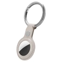2:【CYRILL】 by Spigen | シリル airtag キーホルダー, AirTag用 キーリング, ベーシックレザーキーリング ケース, Air Tag Basic Leather Key Ring - AMP02093ストーン　7414-62