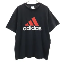 adidas アディダス 90s USA製 半袖 Tシャツ M ブラック メンズ 古着