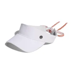 [アディダスゴルフ] ゴルフキャップ メタルロゴ リボンバイザー レディース ホワイト Free Size [ホワイト] [M]