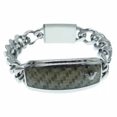Emporio Armani エンポリオ・アルマーニ ブレスレット ステンレス ID チェーン ブレスレット シルバー系【中古】のサムネイル