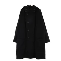 Yohji Yamamoto POUR HOMME (ヨウジヤマモト プールオム) 19AW 4B Doble double Hooded Coat フード付きダブルロングコート ブラック HC-C12-108のサムネイル