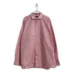 TOMMY HILFIGER 長袖 チェック シャツ 2XL レッド ホワイト トミーヒルフィガー ビッグサイズ 古着卸 アメリカ仕入 a604-6201