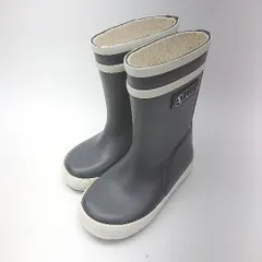 ◇ Θ AIGLE エーグル 子供用 キッズ レインブーツ サイズ12.5 ブラック 男の子 女の子 E  【1502060041447】