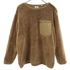 UNIQLO ユニクロ Engineered Garments エンジニアド ガーメンツ コラボ プルオーバー フリースジャケット L ブラウン メンズ 古着
