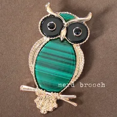 14K枠　マラカイトブローチ&ペンダント 楽天市場】ブローチ（種類（宝石）マラカイト）（レディースジュエリー