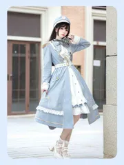 ロリータワンピース　ロリータ軍服風　お出かけ女子会パーティーに！