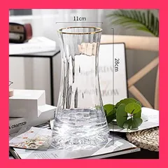 【スタッフおすすめ！】花瓶 ガラス製 フラワーベース おしゃれ 花器 水耕栽培 インテリア飾り花瓶 ガラス花瓶 花器 ガラスフラワーベース シンプル