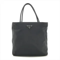 良品 PRADA プラダ 三角ロゴ ナイロン テスート ハンド トート バッグ ブラック k4912