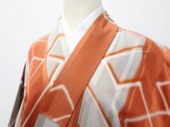 【京松】リサイクル着物 アンティーク 小紋 正絹 身丈約153.5cm 裄丈約61.5cm kyo7z07-742