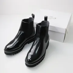 保管品 アズノゥアズ AS KNOW AS サイドゴアタンクブーツ L/ブラック クツ シューズ 約24.5cm ミドルカット 厚底 【2400013609173】のサムネイル