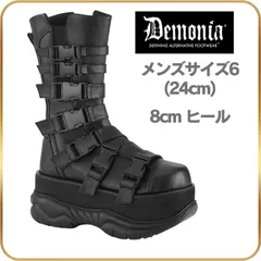 新品未使用⭐️Demonia デモニア 厚底ブーツ 黒23.5cm M5 Demonia(デモニア) ASHES-52 厚底アンクルブーツ Dリング