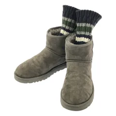 【美品】  sacai / サカイ | × UGG / アグ Knit Classic Short Boots / ソックス ドッキング ムートン ブーツ | 29 | グレー | メンズ
