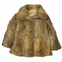 美品 FUR HOUSE リアルファーコート ブラウン サイズM相当*GD99 美品 FUR HOUSE リアルファーコート ブラウン サイズM相当*GD99