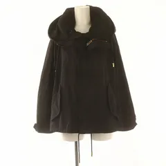 ザ リラクス THE RERACS ショートモッズコート ジャケット ブルゾン フルジップ フード付き 36 S 黒 ブラック /YQ ■OSのサムネイル