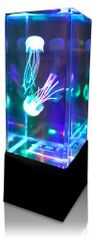 3色LED 卓上アクアリウム 《ブラック》 イルミネーション搭載 クラゲ2匹内蔵[送料無料(一部地域を除く)]mer003