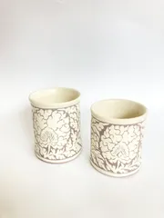 作家もの陶器】粉引 湯呑み 小皿など一式【ヴィンテージ】 2025