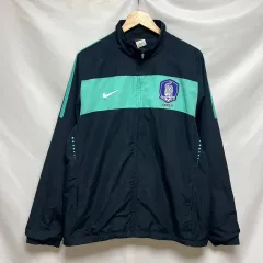 純正品/ 2XL NIKE(ナイキ) 韓国サッカー 韓国国家代表 08 ー 10 トレーニング ネイビー ウィンドブレーカー