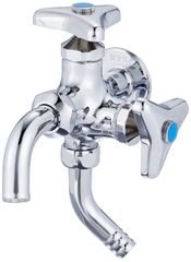 【特売】KVK (ｹｰﾌﾞｲｹｰ) 二口自在水栓　寒冷地用 K23Z-JAN