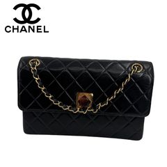 CHANEL シャネル マトラッセ ショルダーバッグ ブラック チェーンショルダー レディース カバン 鞄 ブランド 【中古】【TB】