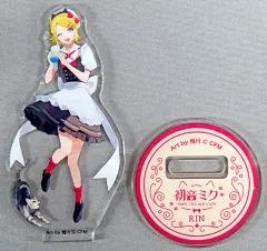 【中古】アクリルスタンド・アクリルパネル 鏡音リン 「VOCALOID 初音ミク TREE VILLAGE CAFE ミニミニアクリルスタンド Collection cafe」