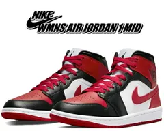 ナイキ ウィメンズ エアジョーダン 1 ミッド NIKE WMNS AIR JORDAN 1 MID BRED TOE black/gym red-white bq6472-079 ジムレッド ブラック ホワイト ブレッドトゥ