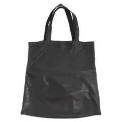 Rick Owens (リックオウエンス) ロゴ レザー トートバッグ ブラックのサムネイル