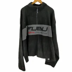 フブ FUBU 90S ビッグロゴ刺繍 オーバーサイズ ハーフジップフリース メンズ  5Xのサムネイル