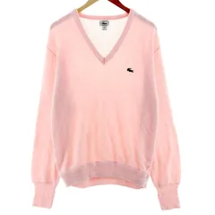 古着 80～90年代 ラコステ LACOSTE IZOD Vネック アクリルニットセーター USA製 メンズL相当 ヴィンテージ/eaa380362