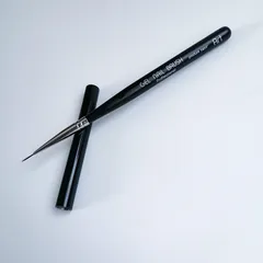 【即日発送】アート ブラシ 筆 ネイル筆 ブラック ネイル ジェルネイル筆 キャップ付き ジェルネイル ネイル用品 ネイルアート ネイルツール ジェルブラシ セルフネイル (ブラック アート)
