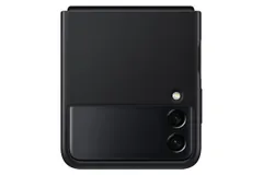 Galaxy Z Flip3 5G Leather Cover/ブラック [by Galaxy純正 国内正規品]EF-VF711LBEGWW 