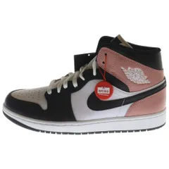 NIKE (ナイキ) AIR JORDAN 1 MID RUST PINK DQ8426-100 エアジョーダン1 ラストピンク ミッドカットスニーカー US10.5/28.5cm ホワイト/ピンク