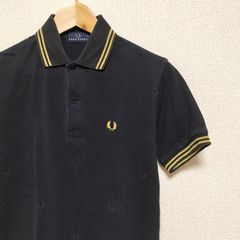 希少☆00s FRED PERRY FZ1103 ポロシャツ 半袖 鹿の子 刺繍ロゴ