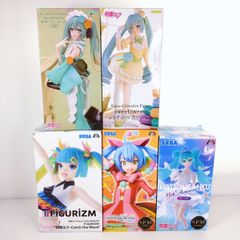 【未開封品】初音ミク プライズフィギュア5点まとめ売り〇YR-53341〇
