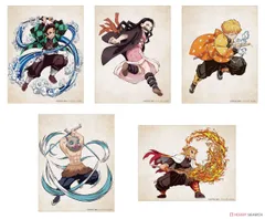 新品　鬼滅の刃ミニキャンバス　竈門炭治郎他5点セット　送料無料　当日発送