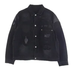 レア】sacai ブラックデニムジャケット 20-0508 異素材 サカイ