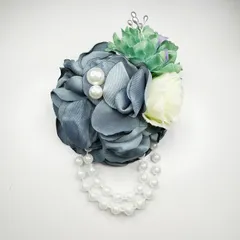コサージュ 卒園式　卒業式　入園式入学式 結婚式 発表会 ＊フォーマルコサージュ＊パールブローチc24