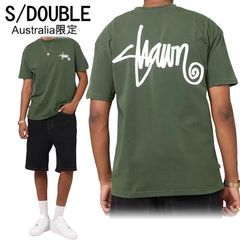 【新品】エスダブル Tシャツ S/Double AU限定 Shawn Script T-Shirt 半袖 フォレスト ロゴ ストリート メンズ レディース ユニセックス 正規品