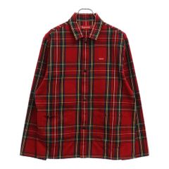 SUPREME (シュプリーム) 17AW Shop Jacket Royal Stewart ショップジャケットロイヤル チェック柄 長袖シャツ レッド