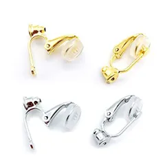 ゴールド&シルバー 金 ピアスからイヤリングに変換する金具 銀 カラー お肌にも
