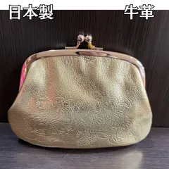 国産 革財布 縁起の良い 七福神 がま口財布