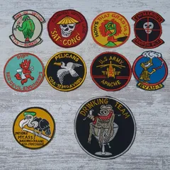 Yyy様 10枚 ★ ベトナム 戦争 ワッペン パッチ 刺繍 おしゃれ アメカジ 軍物 人気