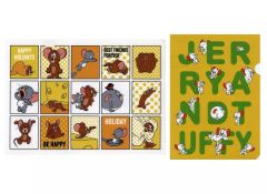 [중고] 클리어 파일 제리 & 태피 / 클리어 파일 세트 (2 장 세트) 문구 [이치 반 쿠지 톰과 제리 85th Anniversary] K상