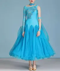 ★美品 社交ダンスドレス モダンダンス   ワンピース M