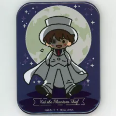 【中古】バッジ・ピンズ 怪盗キッド/イラスト ビッグスクエア缶バッジ 「セガ ラッキーくじ 名探偵コナン メモリアルカット」 K賞