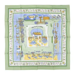 ♡希少♡エルメス　スカーフ　カレ90 RE TOUR A LA TERRE ♡希少♡エルメス スカーフ カレ90 RE TOUR A LA TERRE